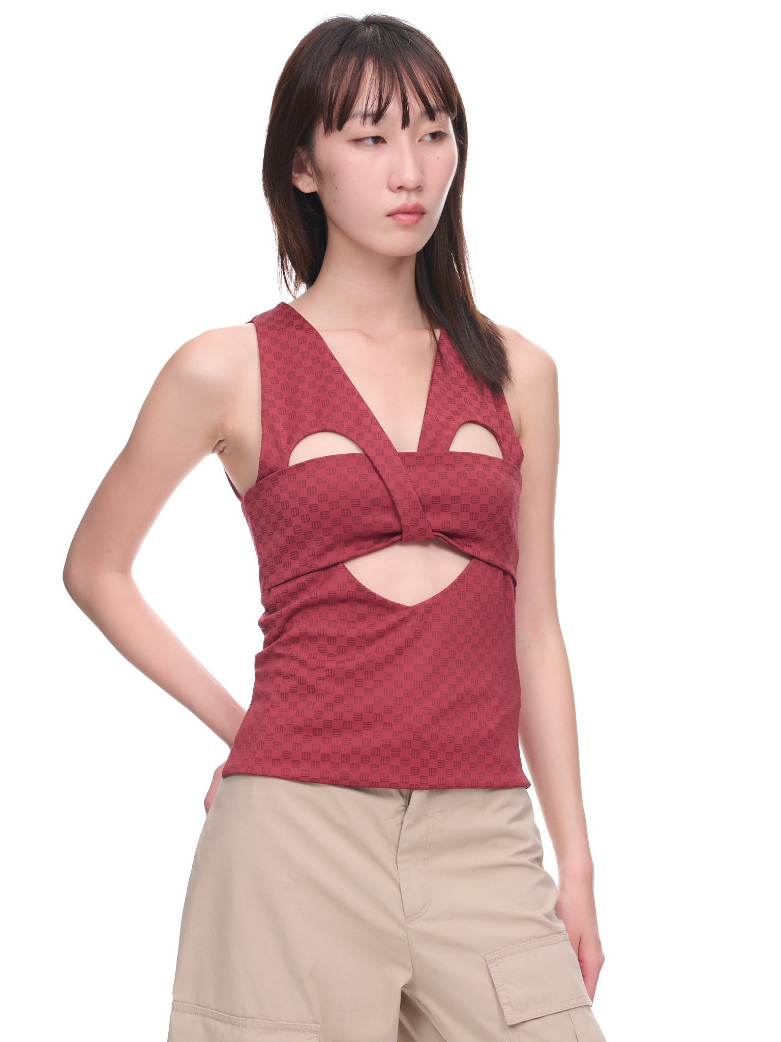 Mini Monogram Top (BWDA042-JER001-RUSSET-BROWN)