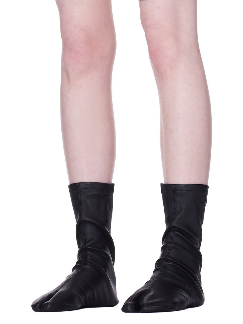 Leather Tabi Socks (BWRA001-BLACK)