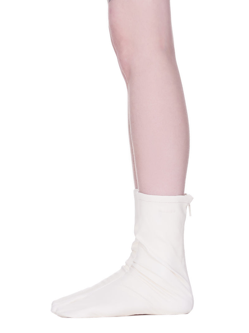 Leather Tabi Socks (BWRA001-0FF-WHITE)