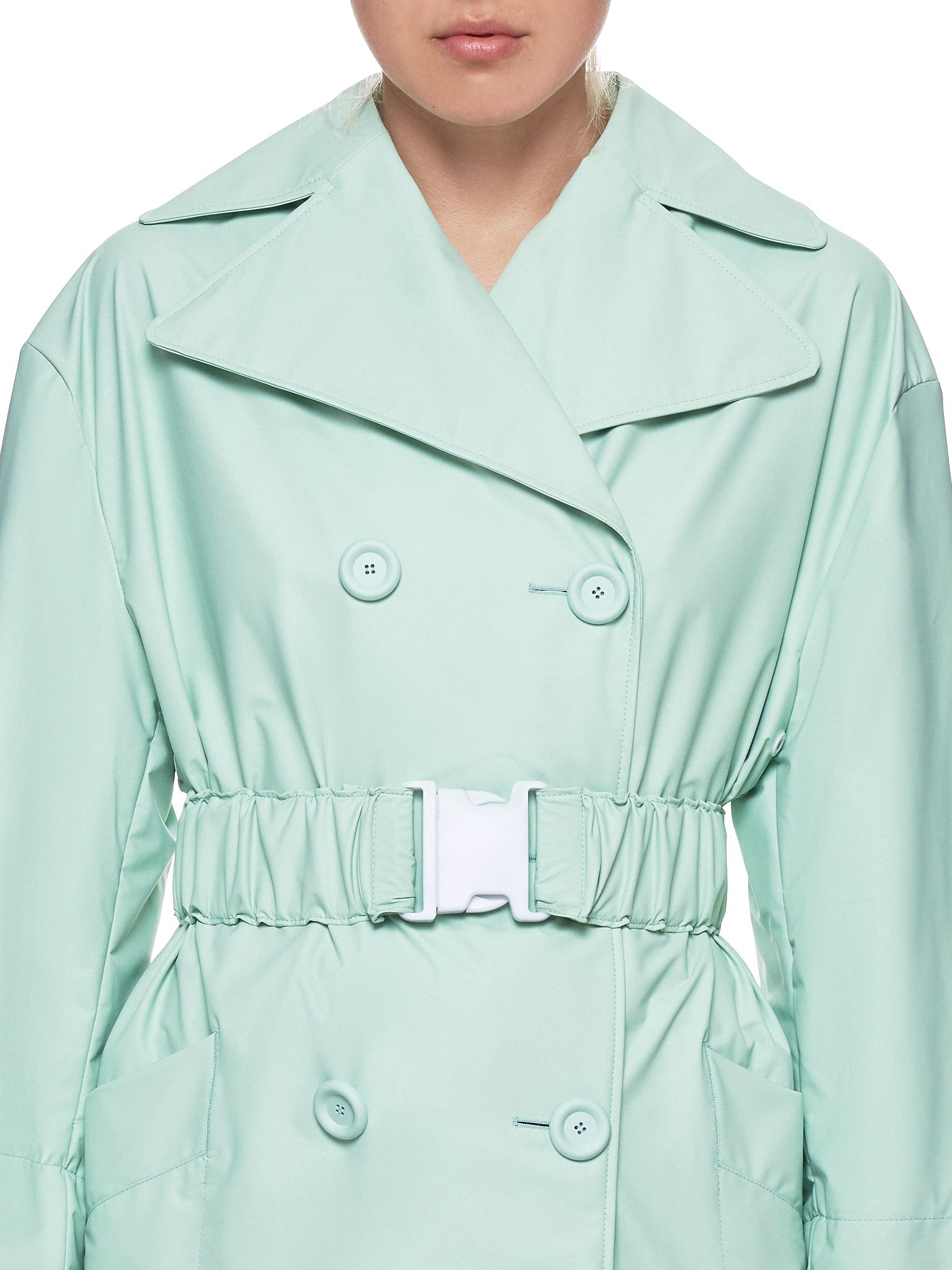 Matte Coating Belted Lab Coat (C017-MC-FOAM-GREEN)