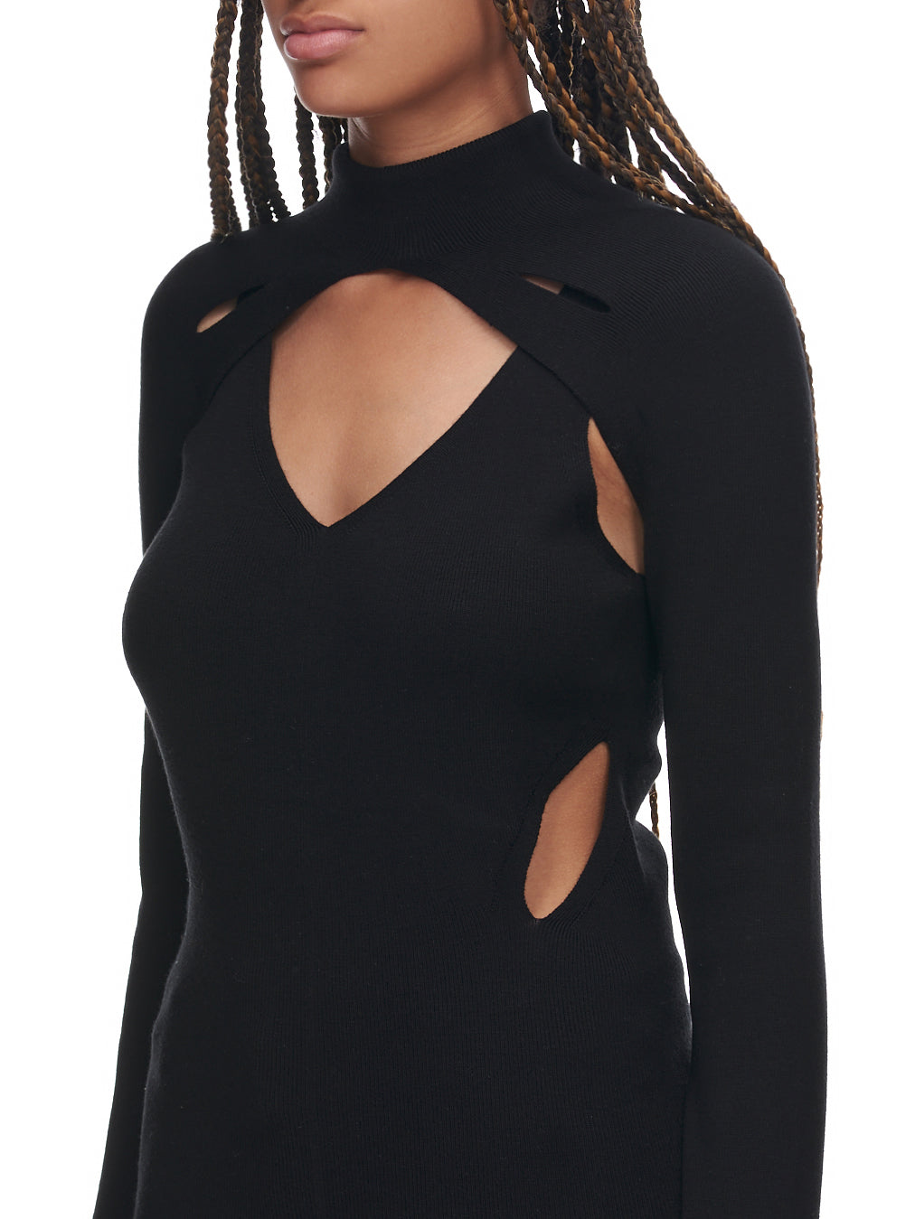 Lock Skivvy Merino Slit (C7078P22-BLACK) Double