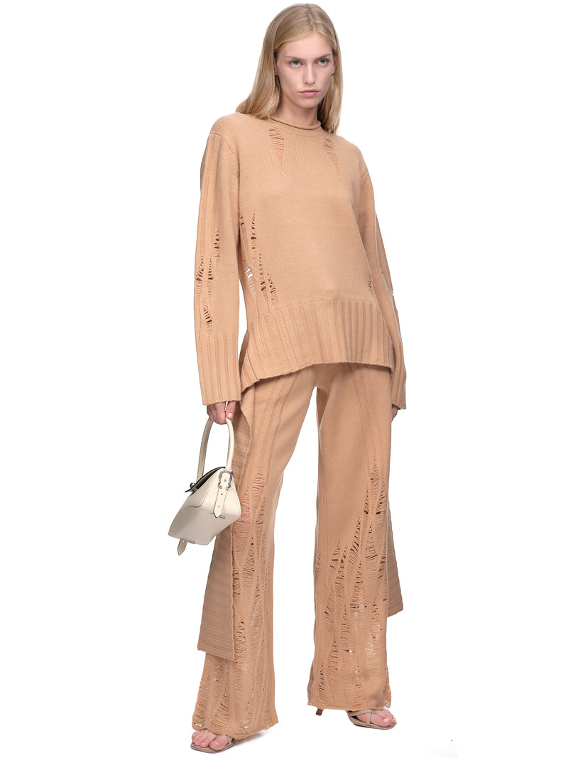 Dion Lee Distressed Cashmere Pants | H.Lorenzo - styled