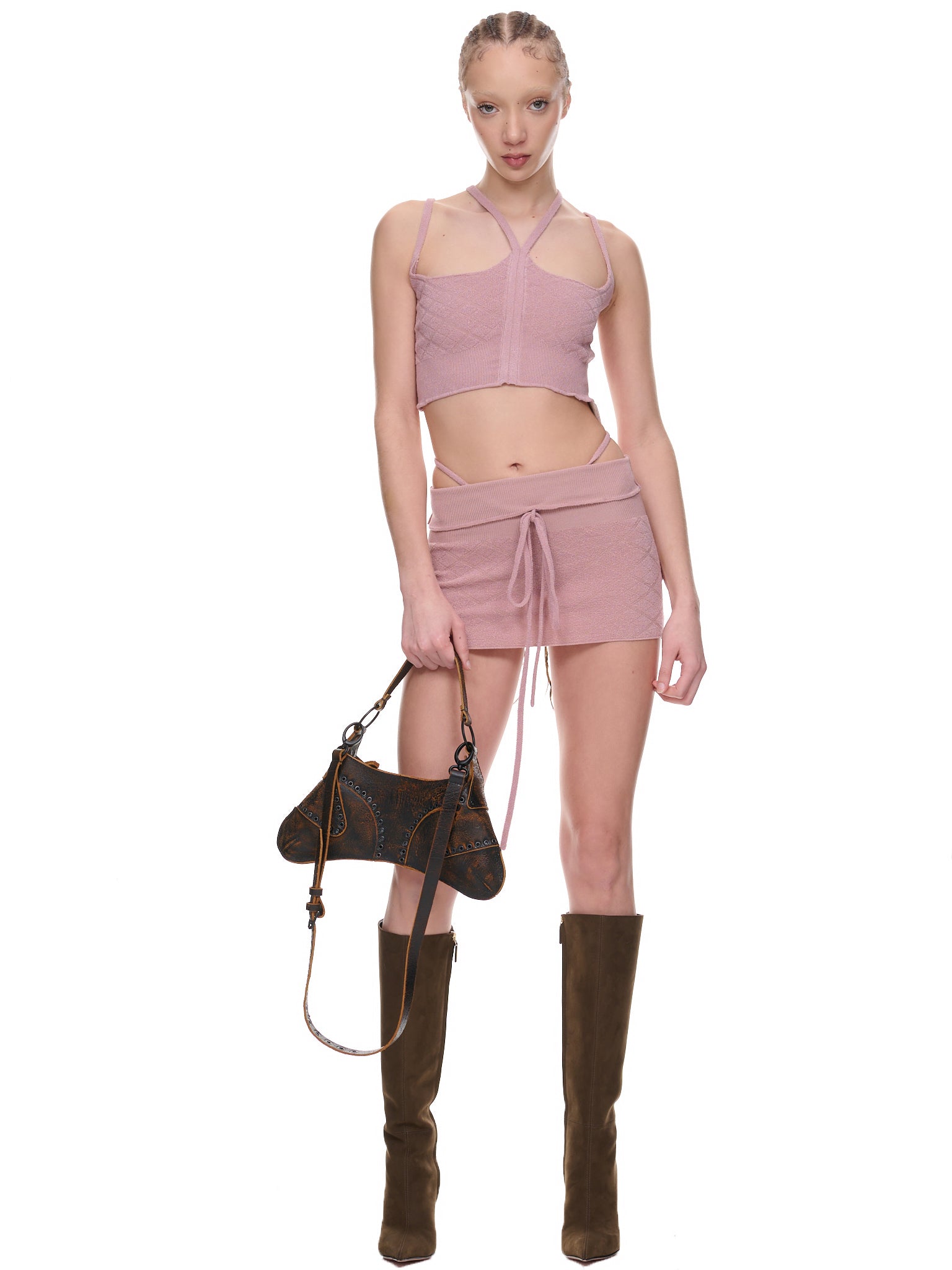 KNWLS Cali Knit Bralette | H.Lorenzo - styled