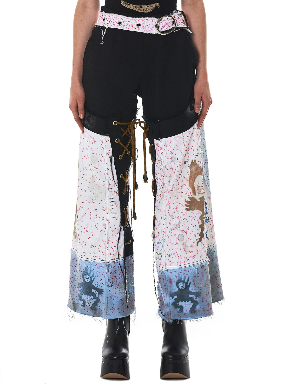 Claire Barrow Hand-Painted Denim - Hlorenzo Front