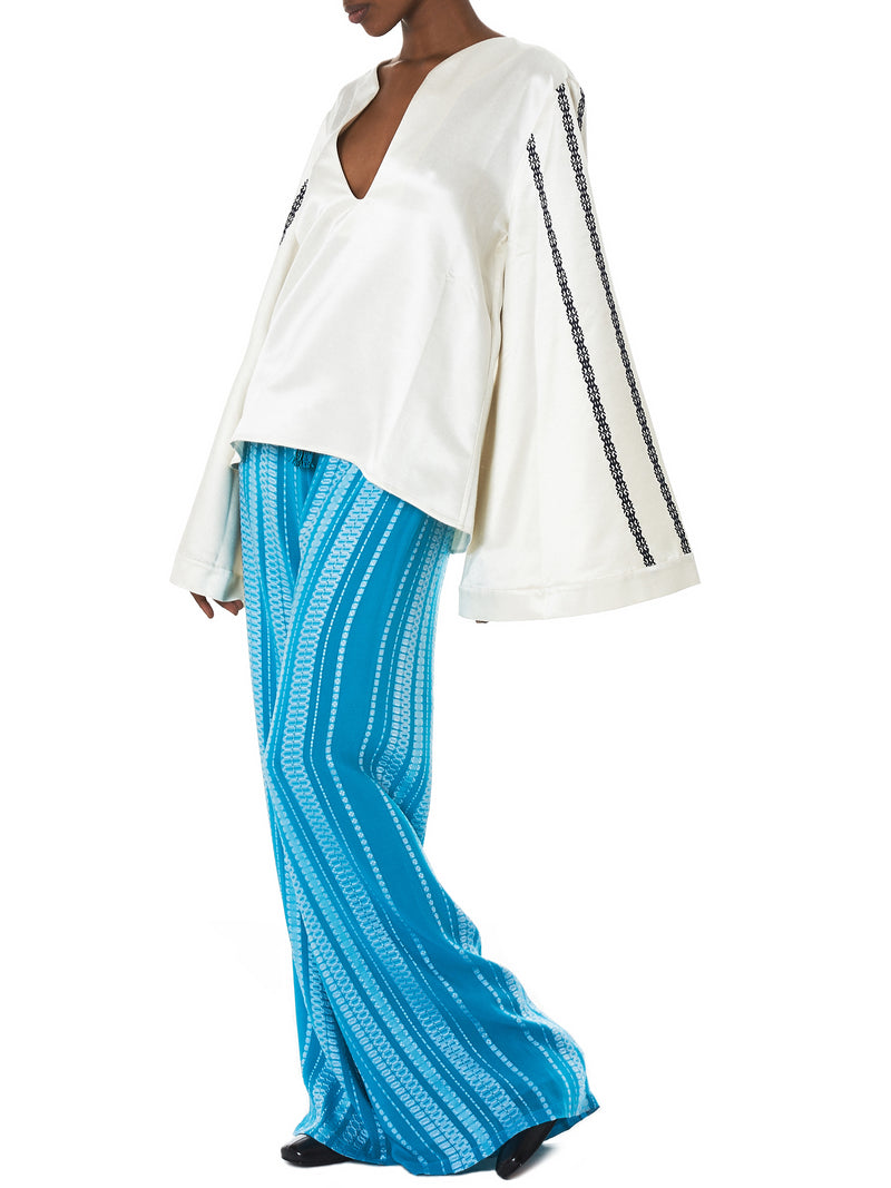 Zeus + Dione Silk Blouse - Hlorenzo Style