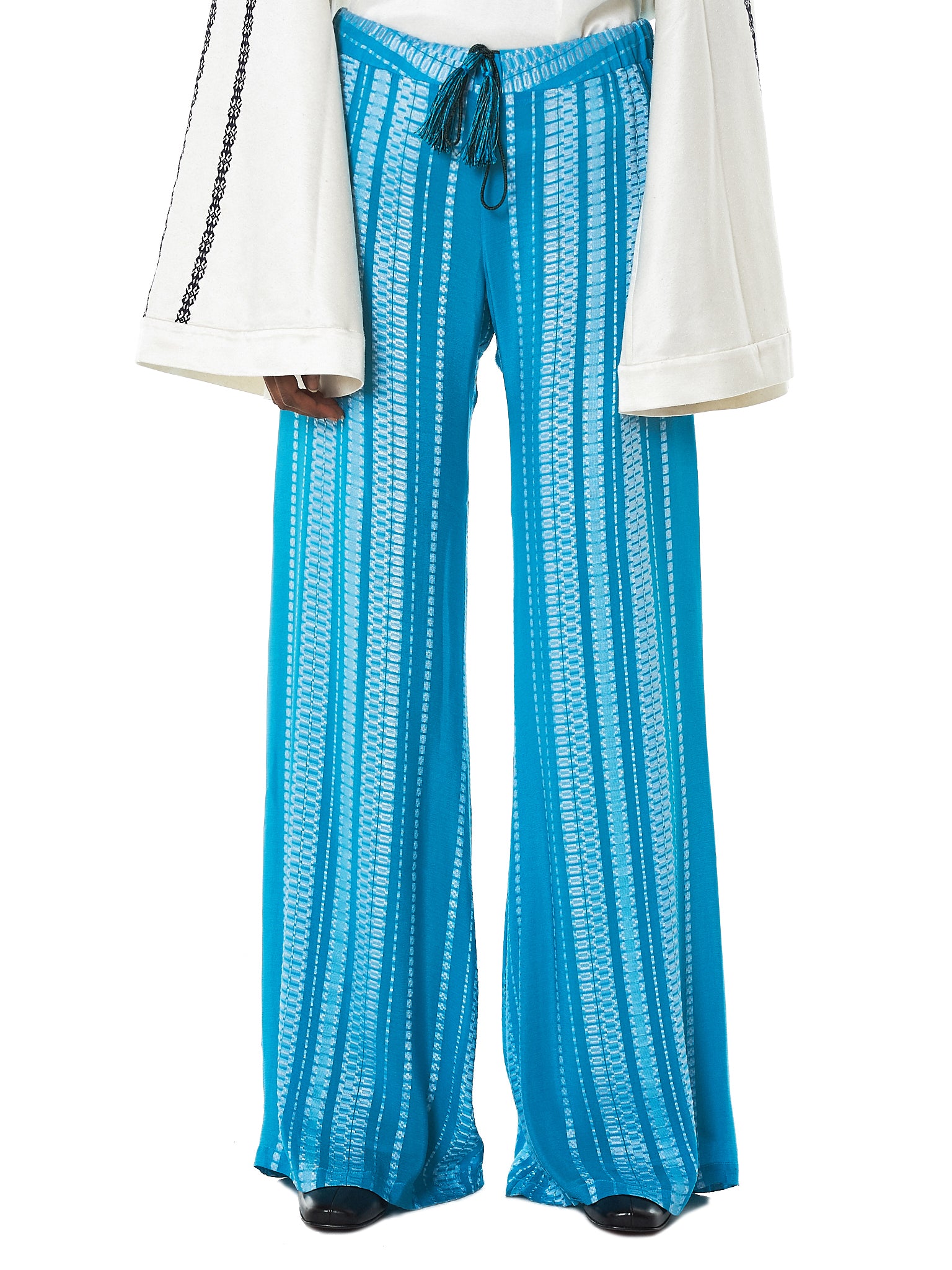 Zeus + Dione Silk Trouser - Hlorenzo Front