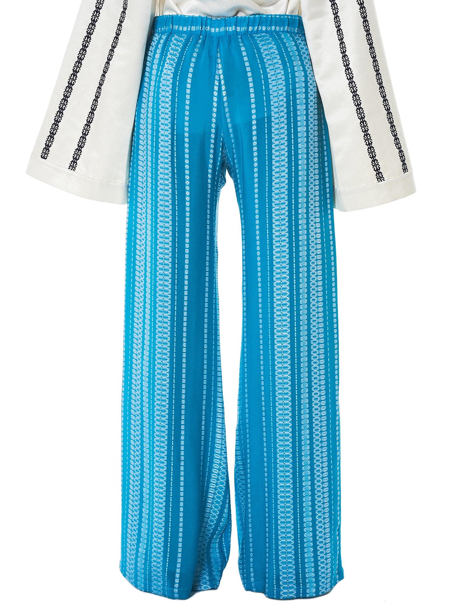 Zeus + Dione Silk Trouser - Hlorenzo Back
