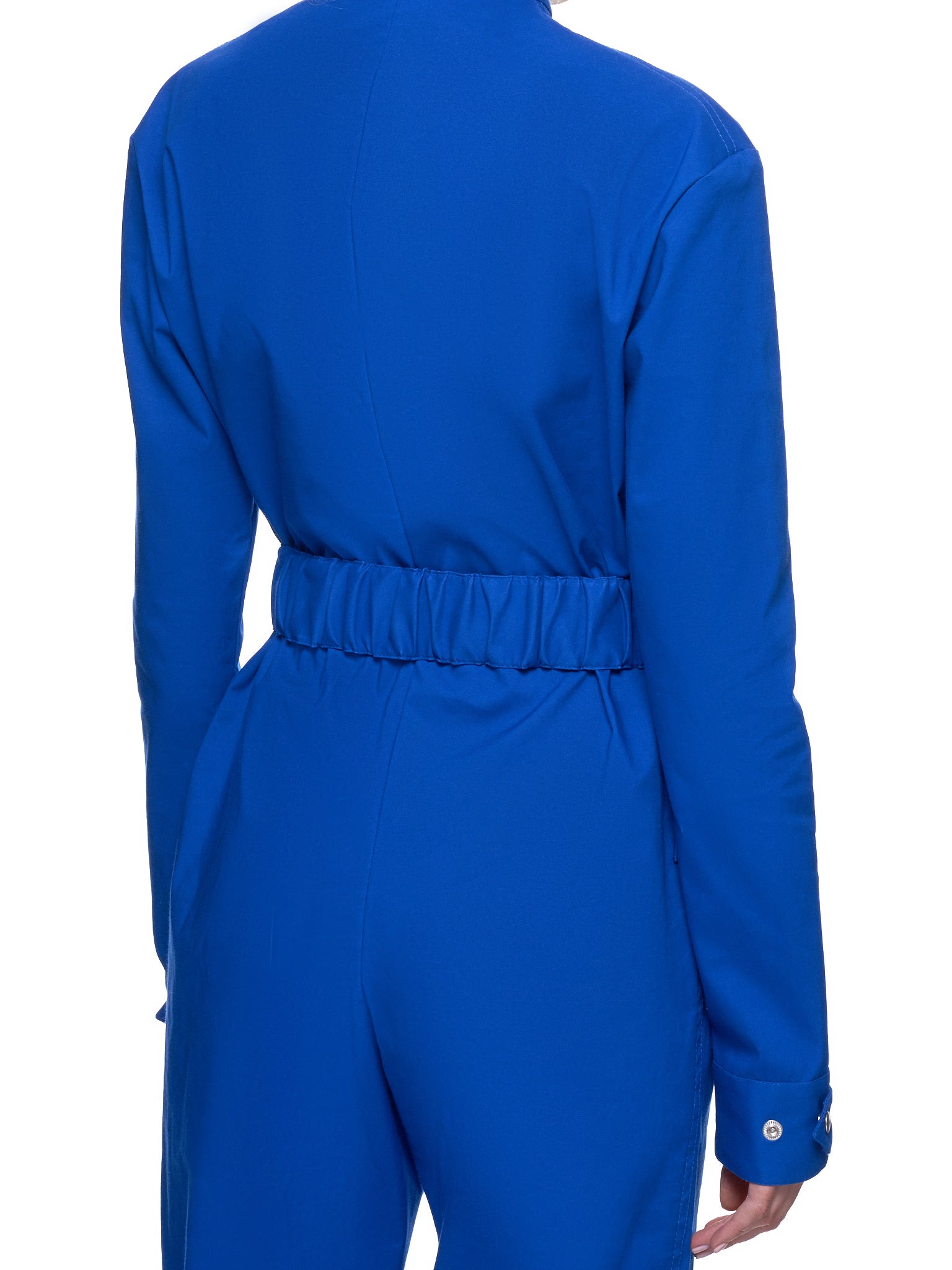 Bonded Cotton Belted Overall Jumpsuit (COMB1001-BC-ROYAL-BLUE)