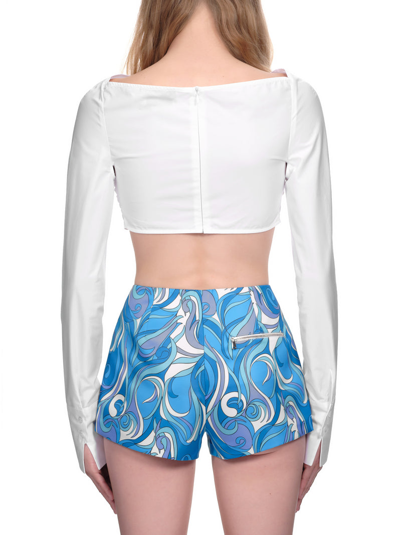 Coperni Cropped Draped Top | H.Lorenzo - back