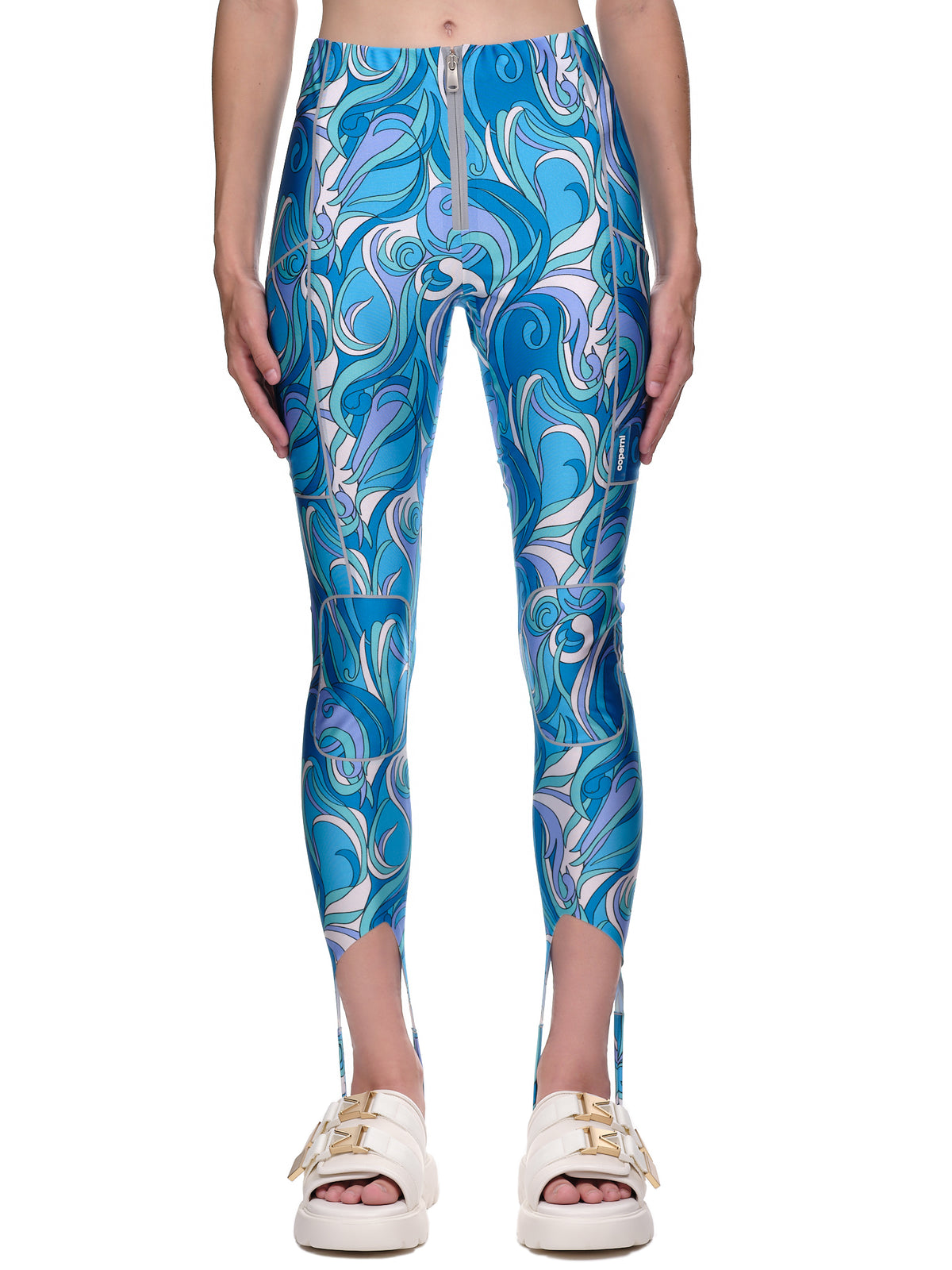 Coperni Paisley Print Stirrup Tights | H. Lorenzo - front