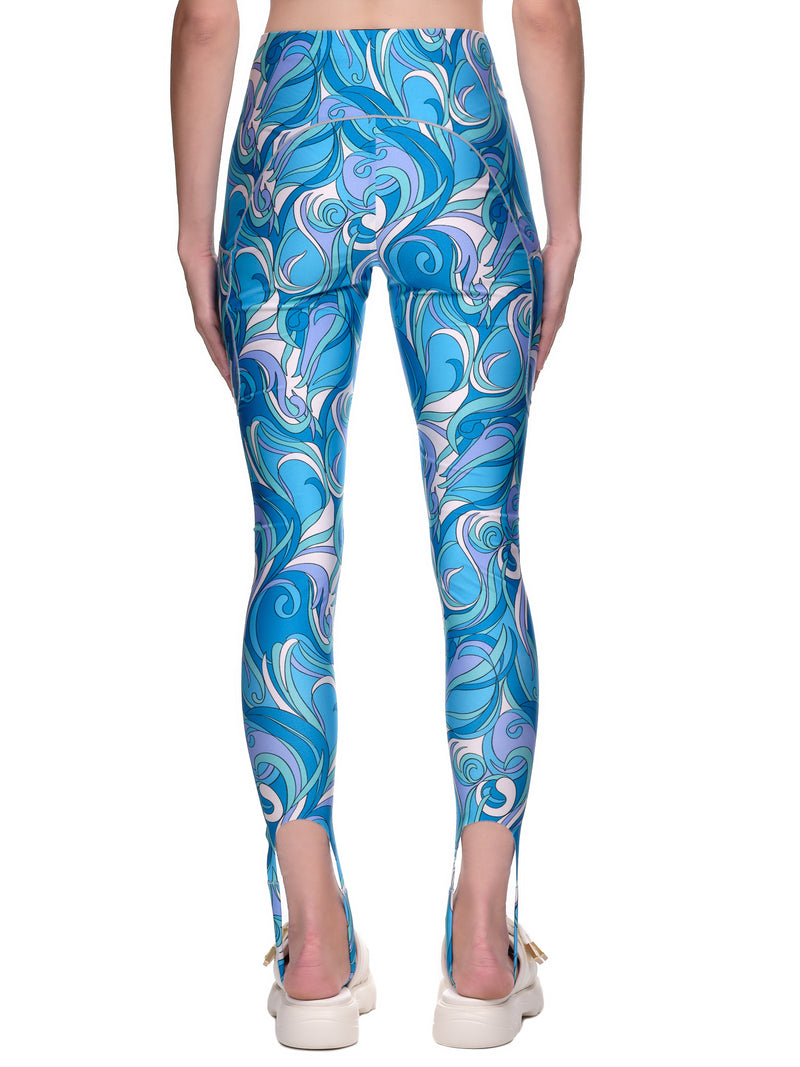 Coperni Paisley Print Stirrup Tights | H. Lorenzo - back
