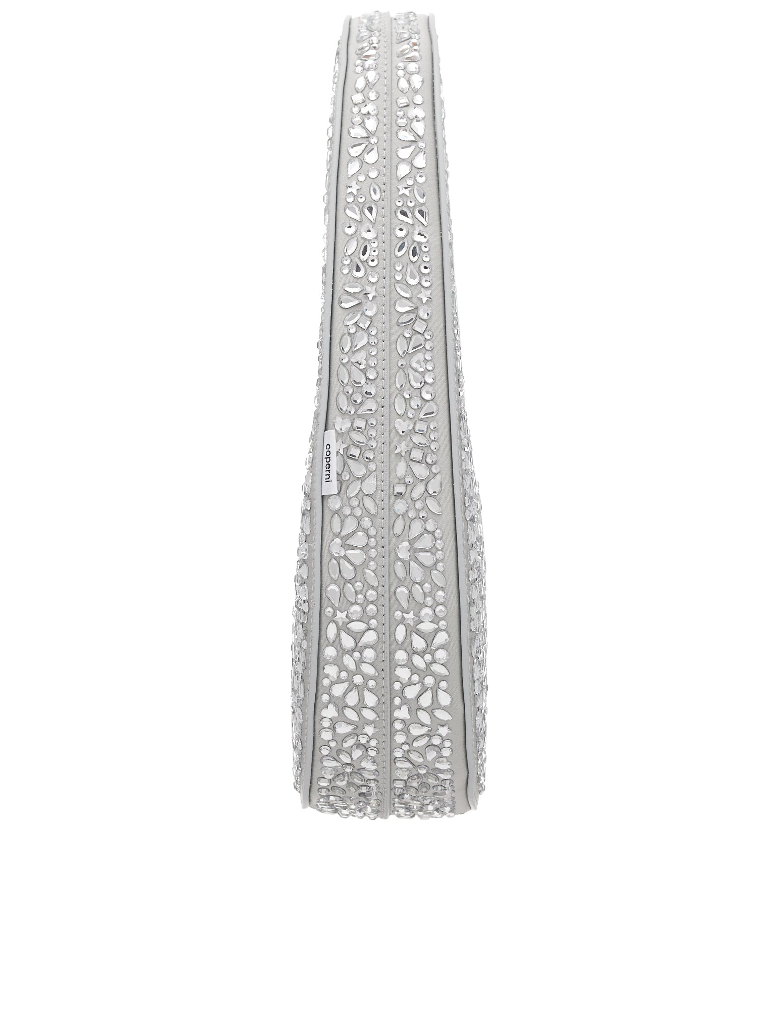 Crystal-Embellished Swipe Bag (COPBA01BIS422-SILVER)