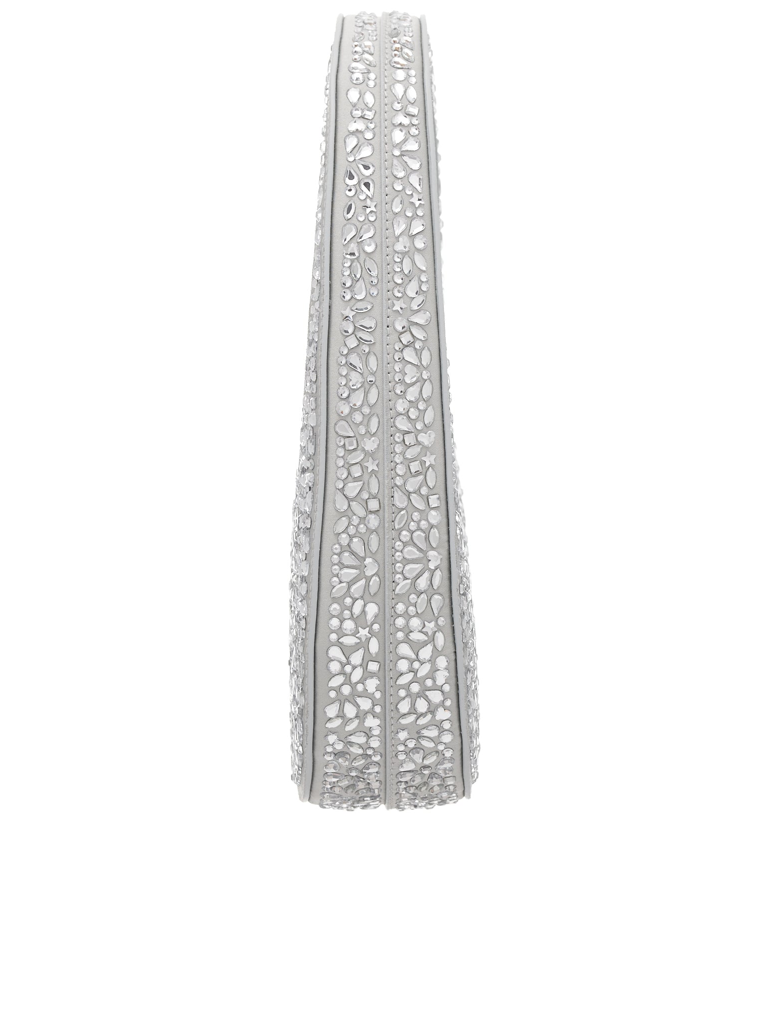 Crystal-Embellished Swipe Bag (COPBA01BIS422-SILVER)