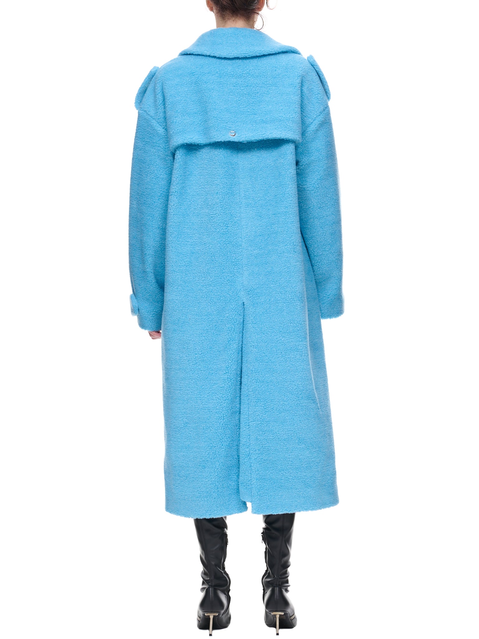 Cut-Out Coat (COPM10274-TURQUOISE)