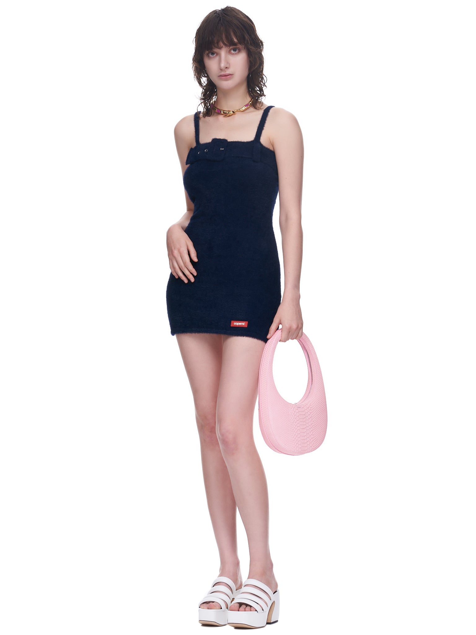Knit Mini Dress (COPML43637-NAVY)