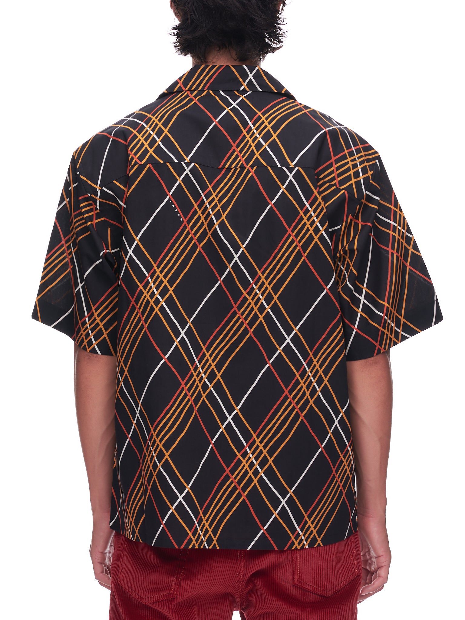 Stripe Bowling Shirt (CUMU0213A0-UTC206-WRN99-BLACK)