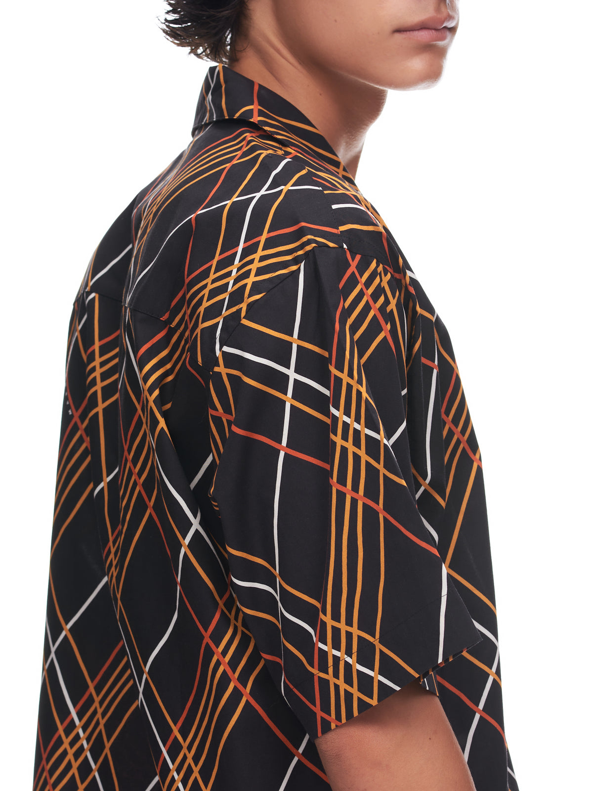 Stripe Bowling Shirt (CUMU0213A0-UTC206-WRN99-BLACK)