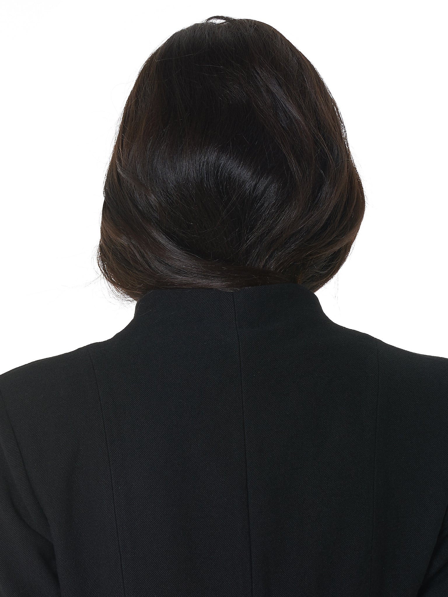 MA+ Wool-Linen Collarless Coat