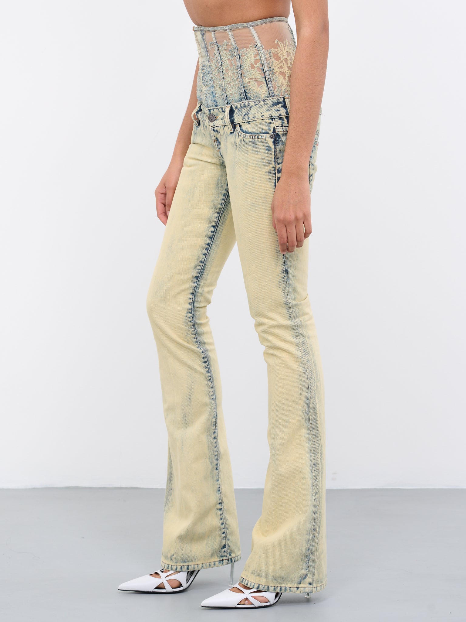 1969-D-Ebbey Corset Lace Jeans (D-EBBEY-FSC-DENUM-BLUE)