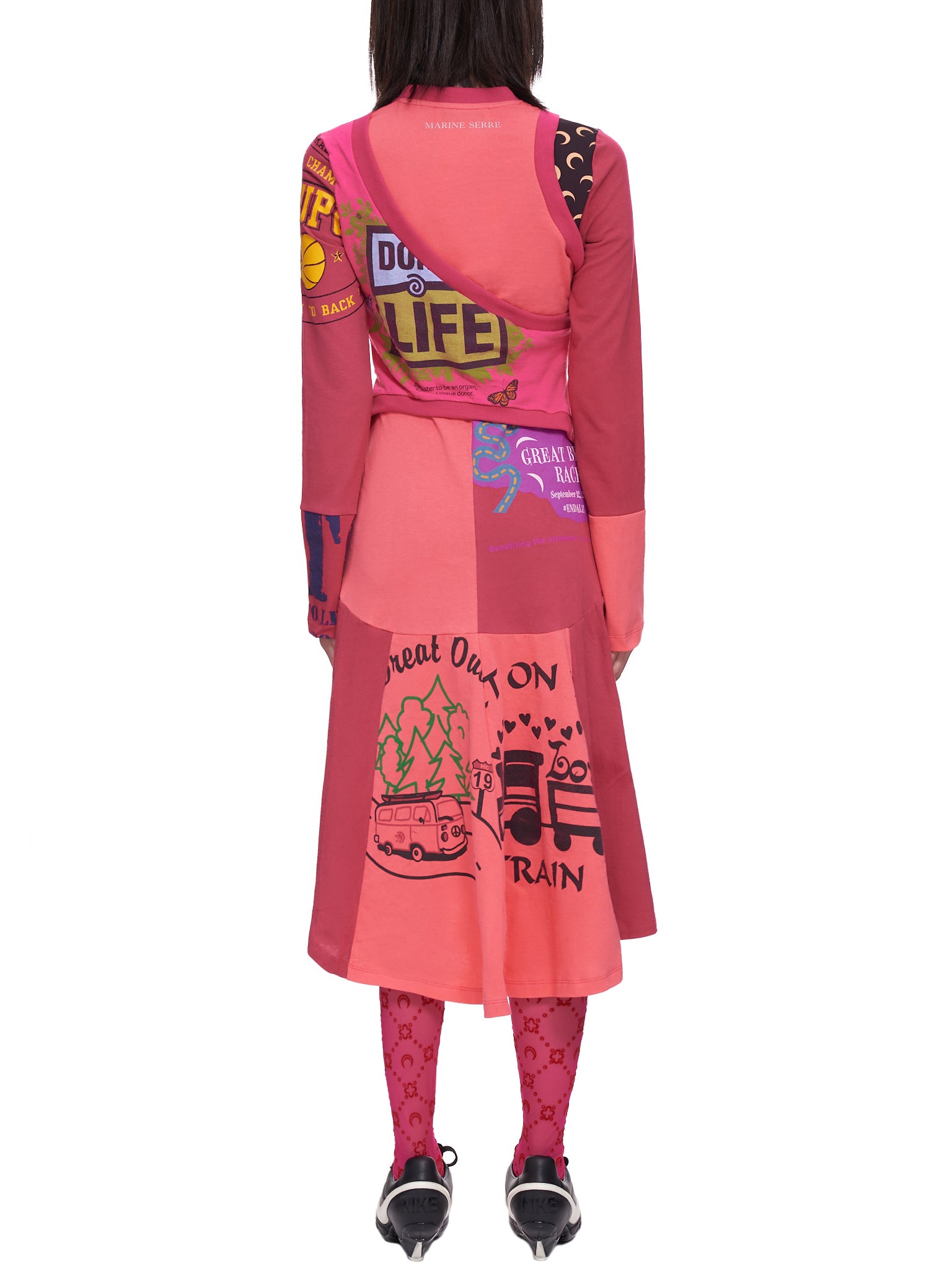 Marine Serre T-Shirt Dress | H.Lorenzo - back