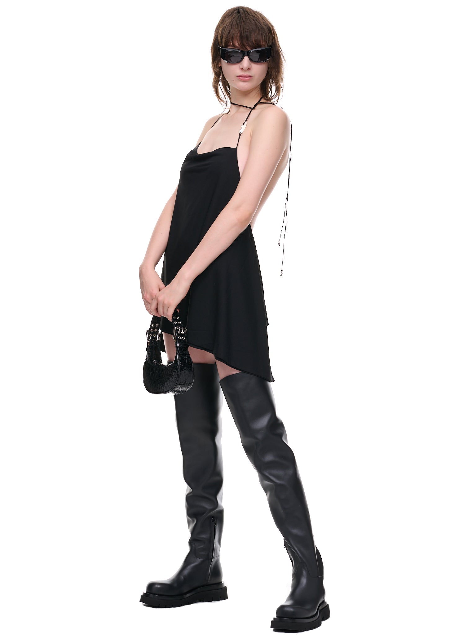 Heiro Slip Dress (D4K-BLACK)