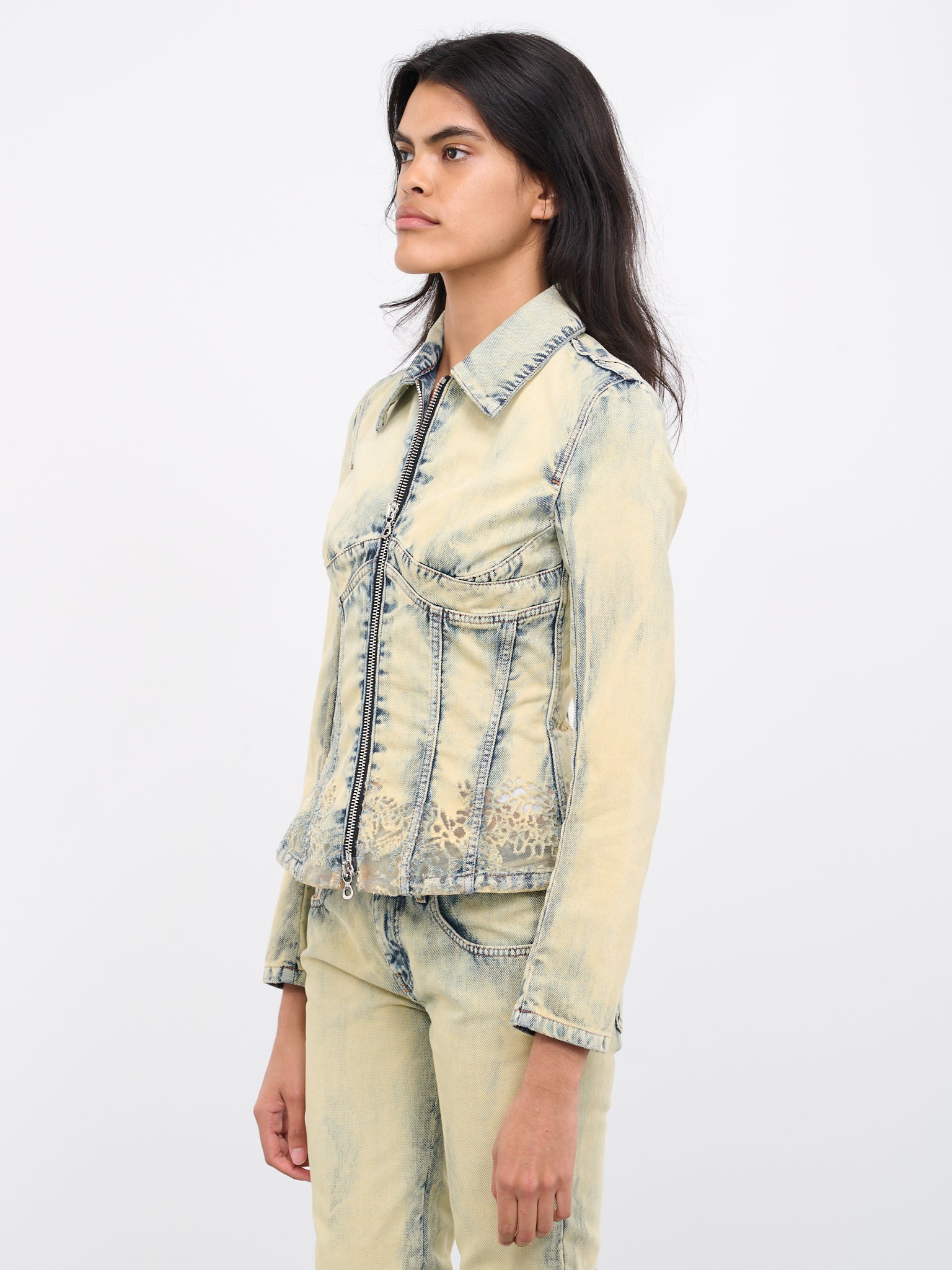 De-Milly-Fsc Lace Denim Jacket (DE-MILLY-068GP-DENIM-BLUE)