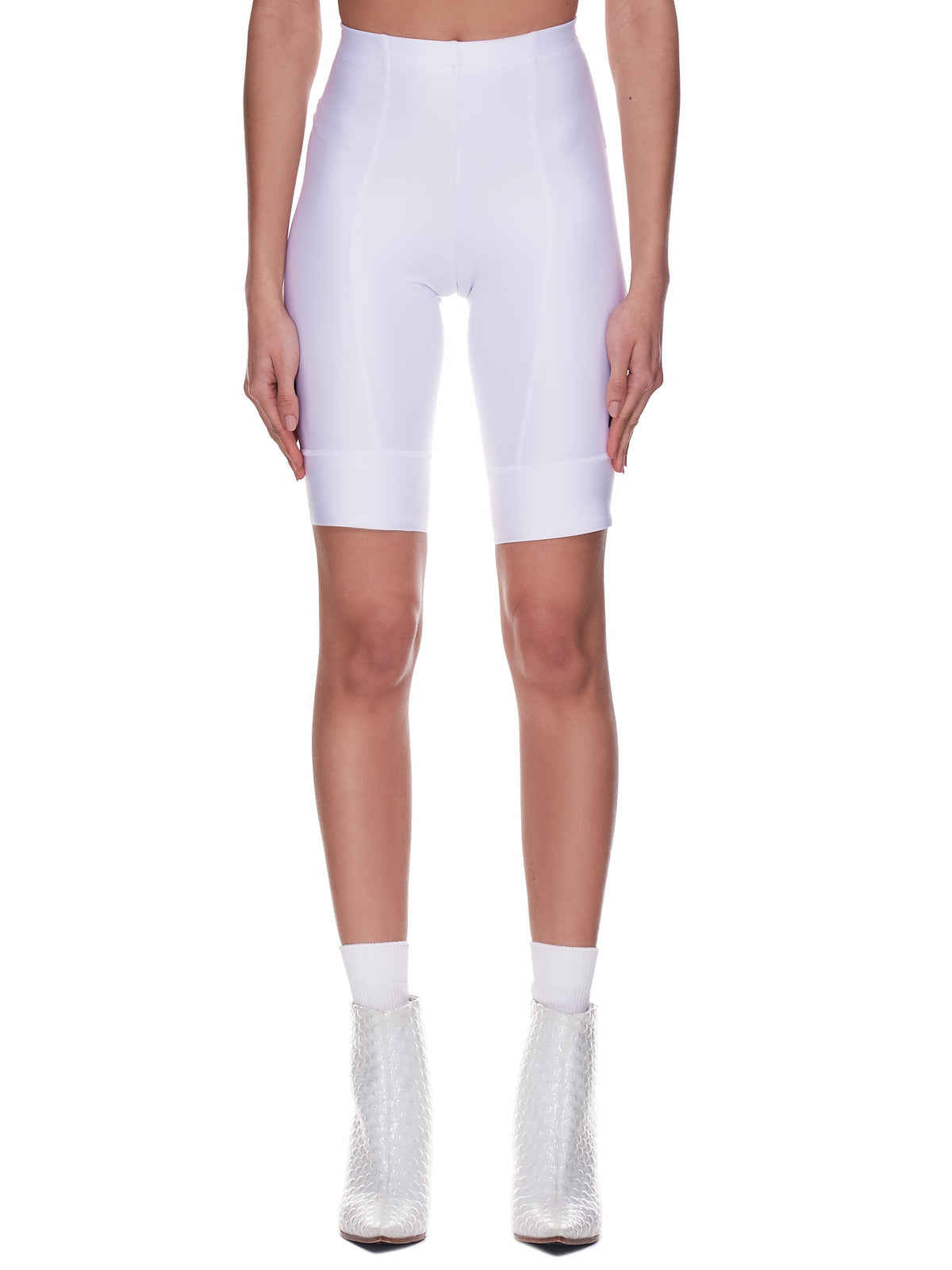 Match Cycling Shorts (DK01SH-WHITE-BLACK)
