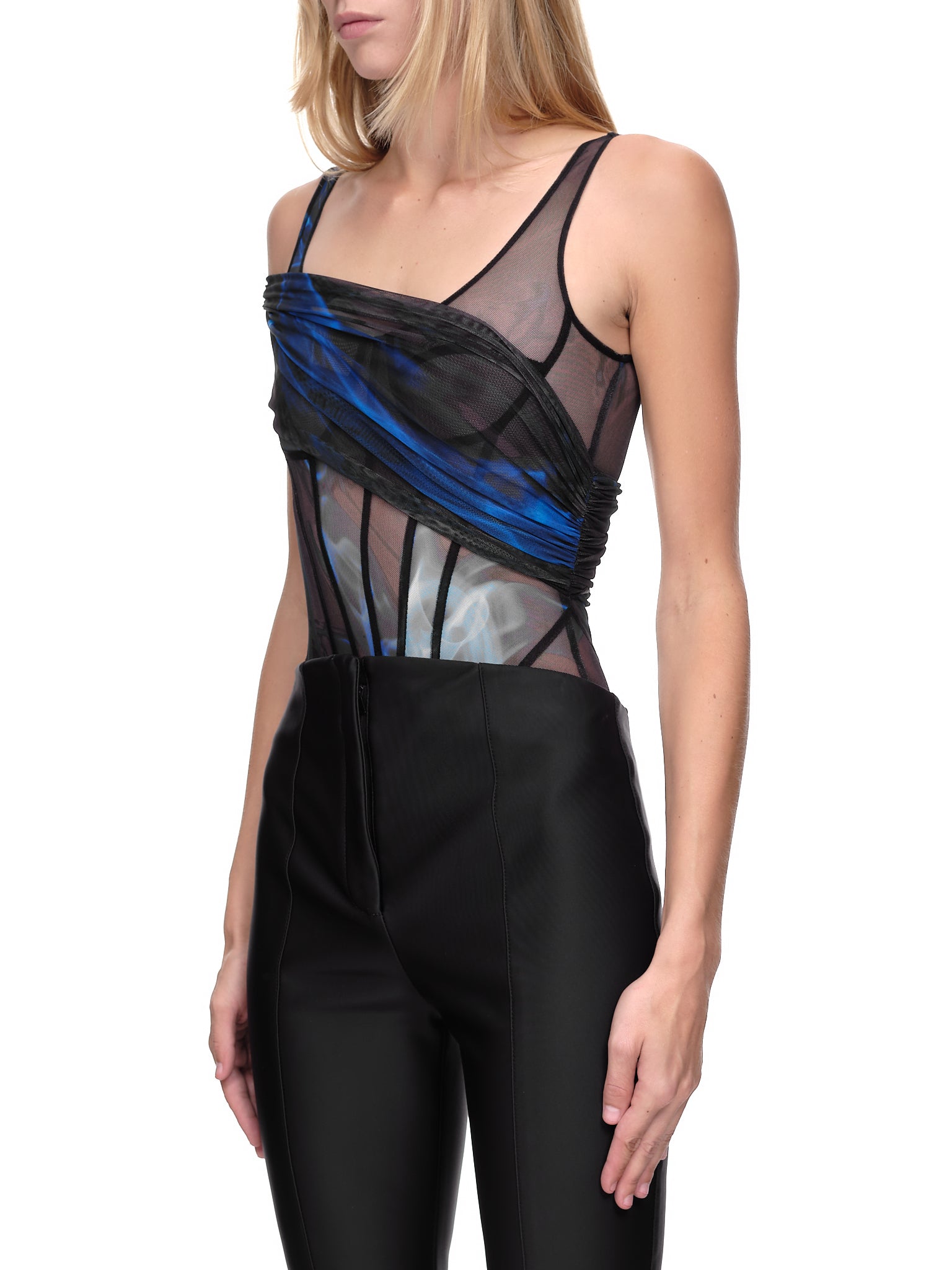 David Koma Sheer Corset Bodysuit | H.Lorenzo - side