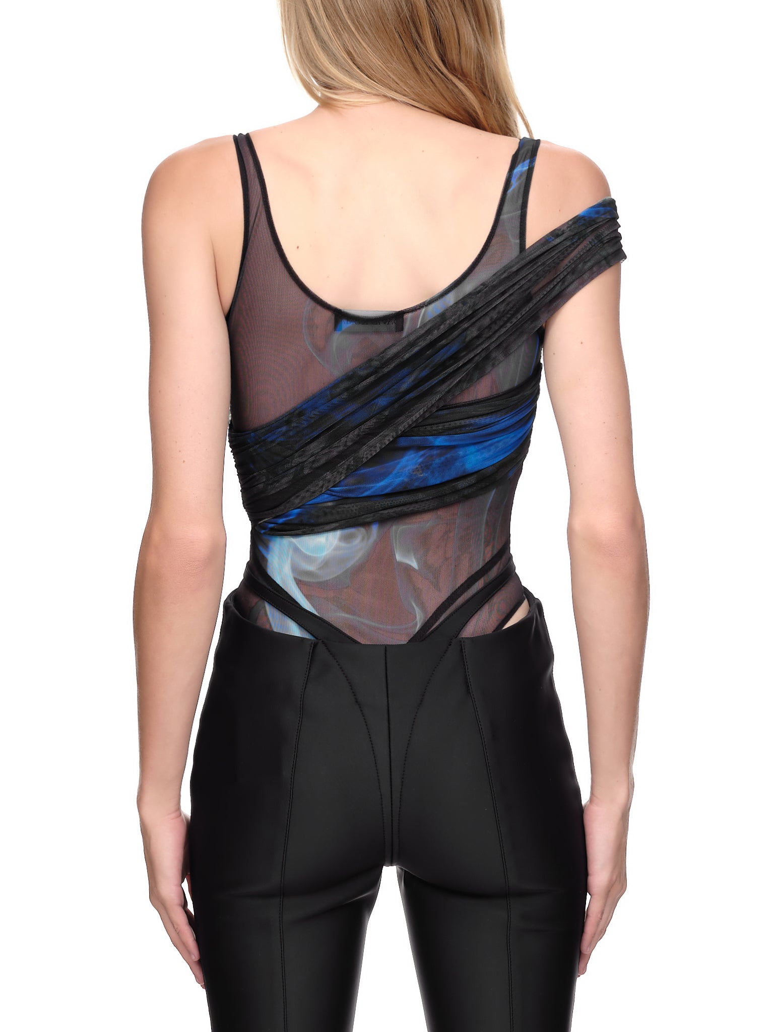 David Koma Sheer Corset Bodysuit | H.Lorenzo - back