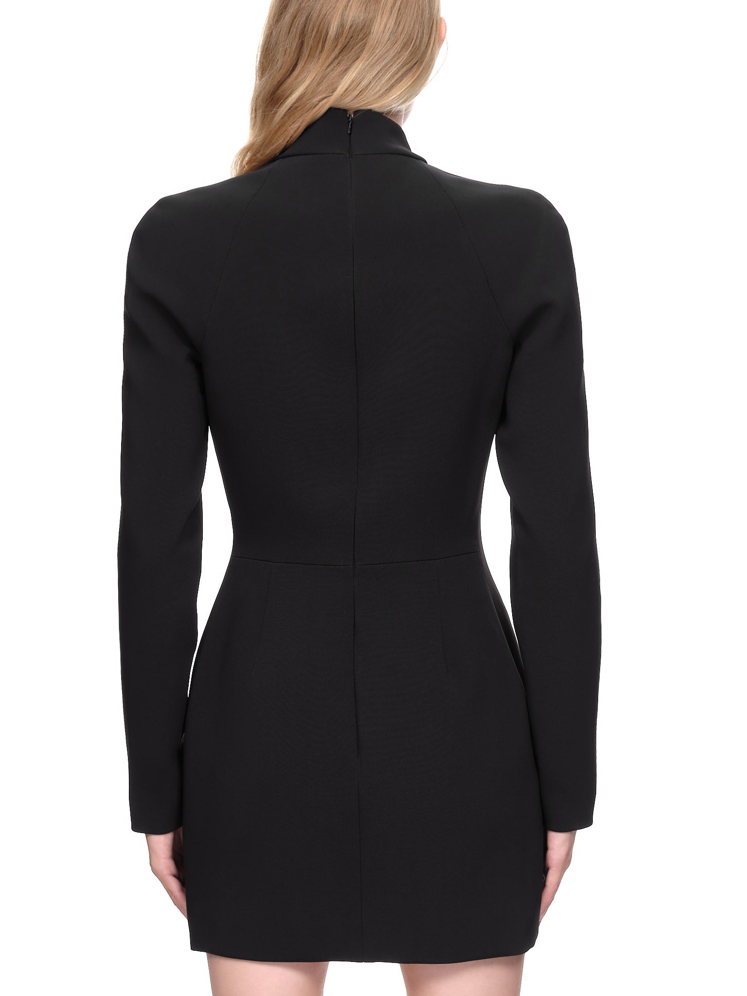 david koma black mini dress David Koma Velvet Mini Dress