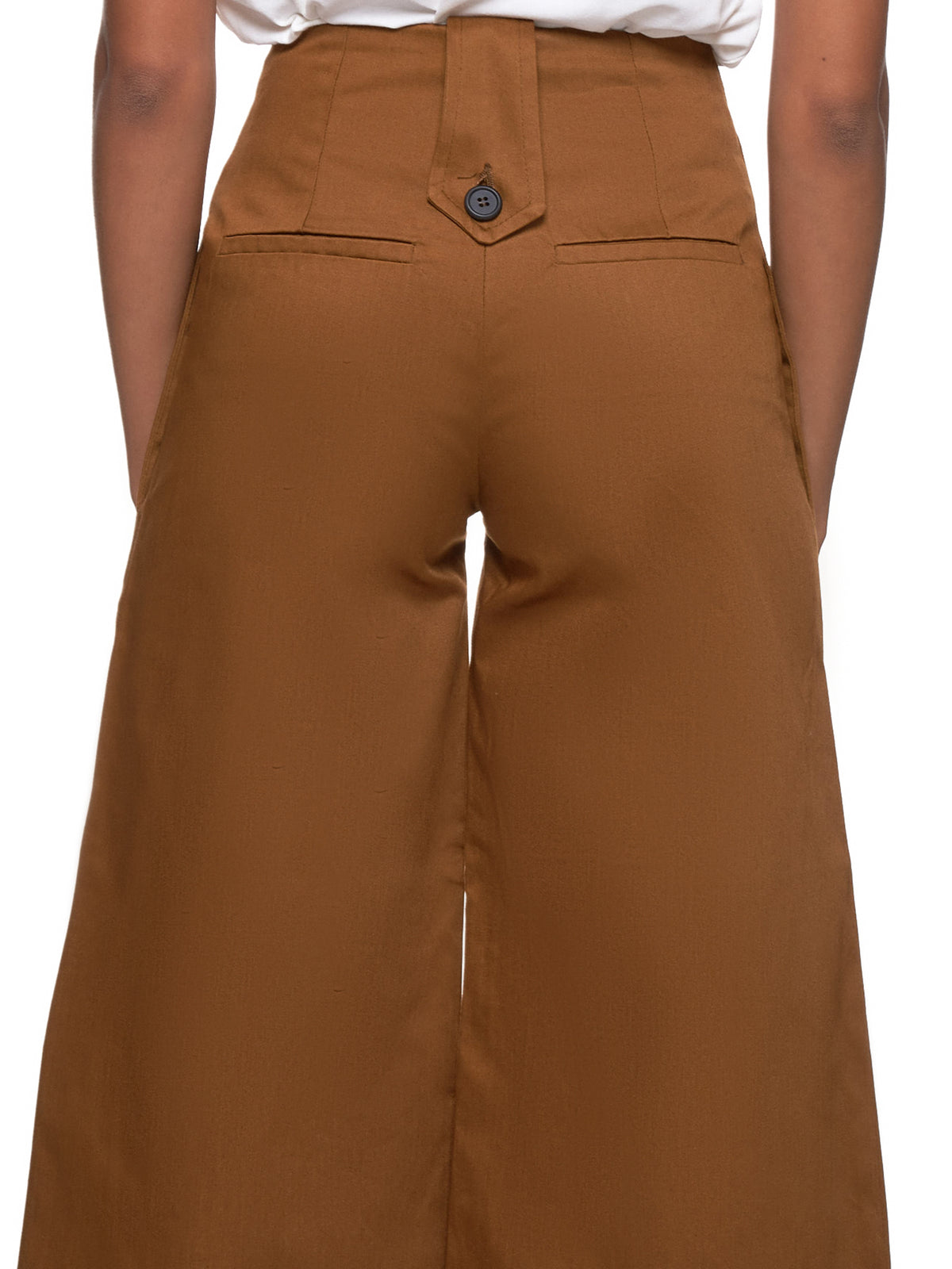 Wide Leg Trouser (Dm5tr5-Brown-Cargo)