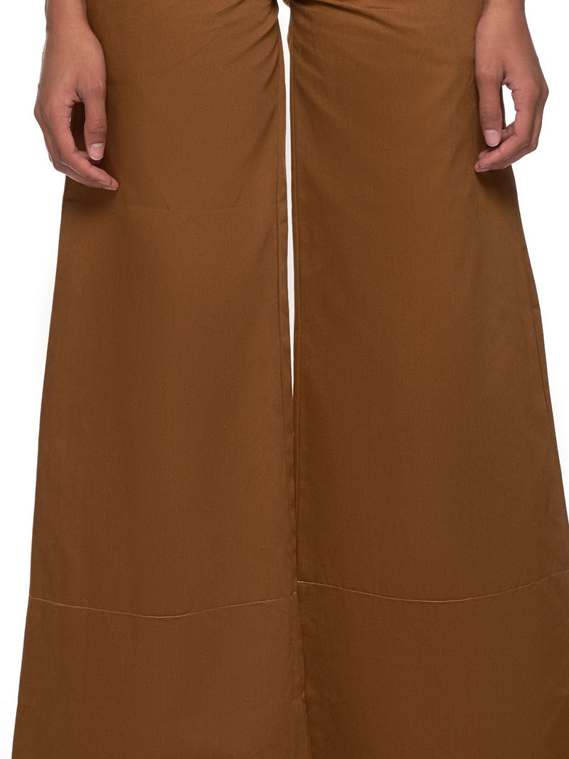 Wide Leg Trouser (Dm5tr5-Brown-Cargo)