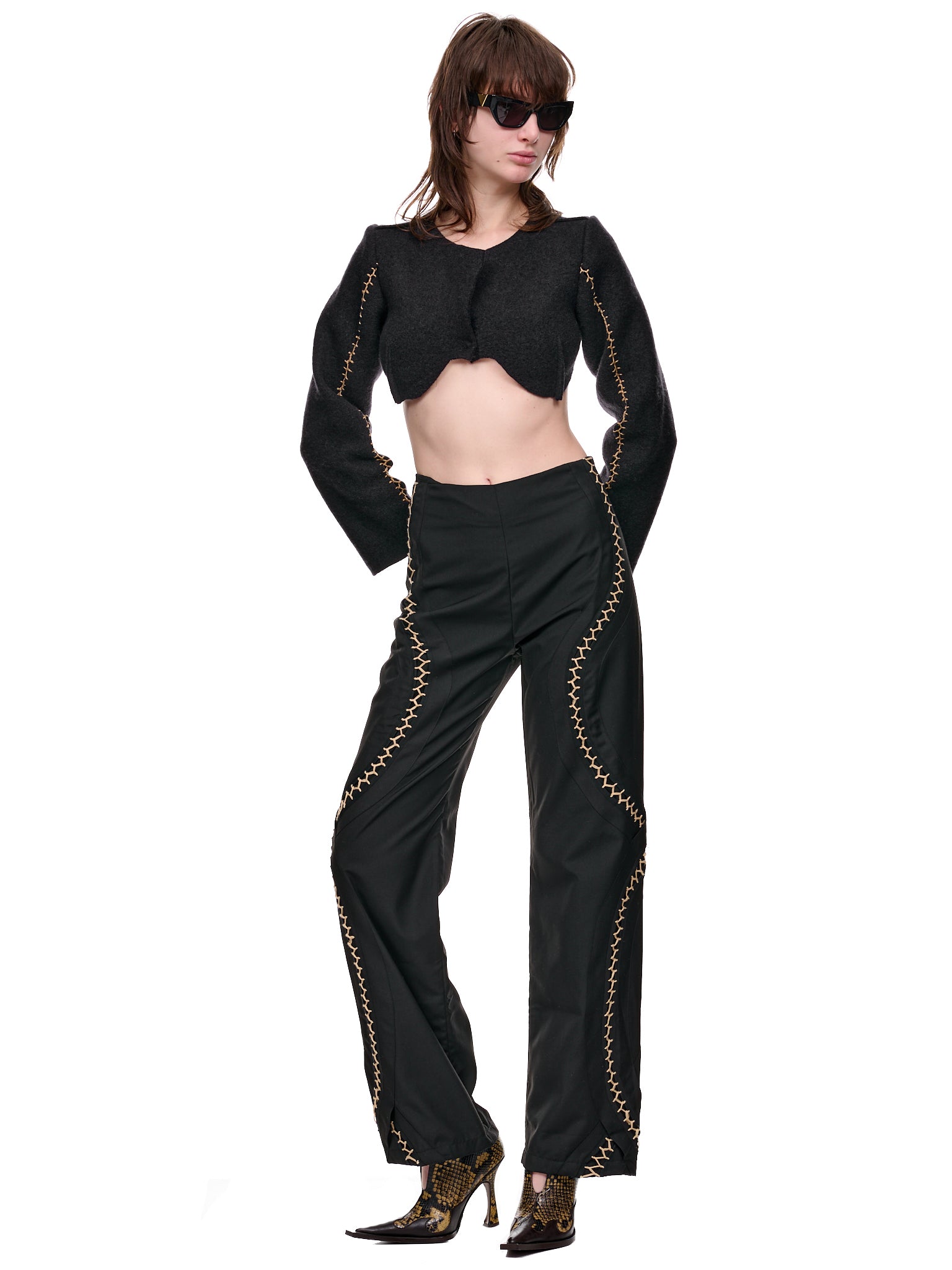 Double Helix Trousers (DOUBLE-HELIX-BLACK-BROWN-RIBBO)