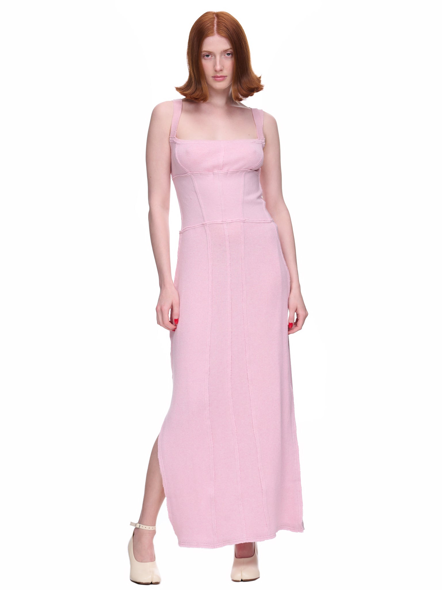 TALIA BYRE | H.Lorenzo|Knit Corset Dress (DR03843211-1211-LIGHT-PINK), M / PINK TALIA BYRE | H.Lorenzo|Knit Corset Dress (DR03843211-1211-LIGHT-PINK), M / PINK