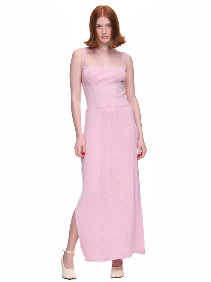 Knit Corset Dress (DR03843211-1211-LIGHT-PINK)