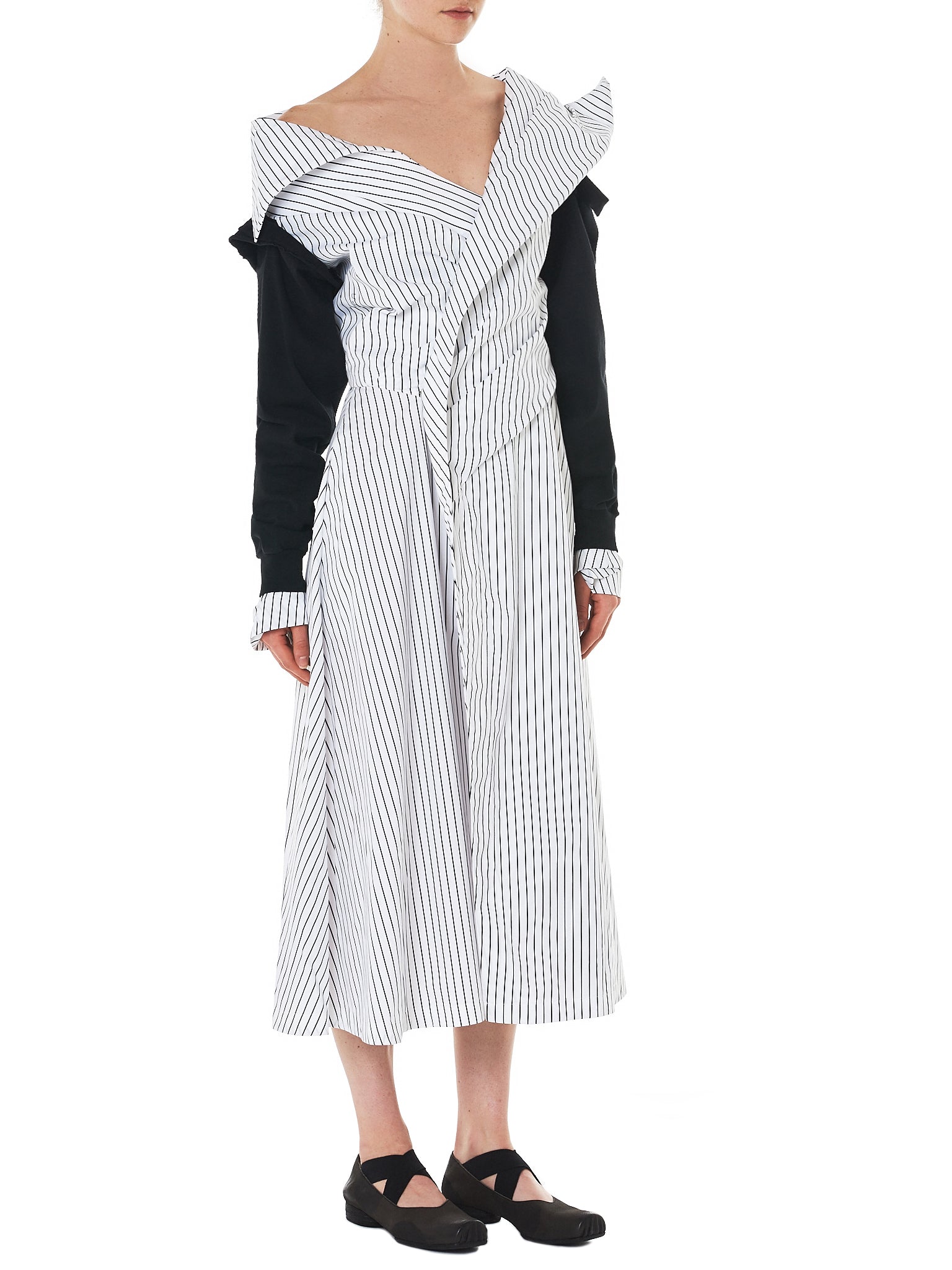 Aganovich Striped Dress - Hlorenzo Style