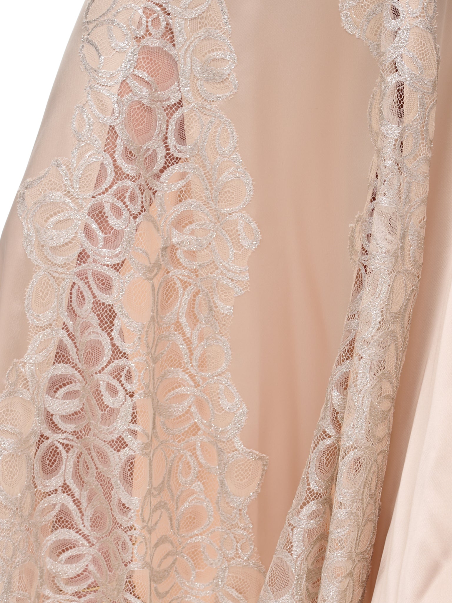 Lace Satin Dress (DR06-WHITE)