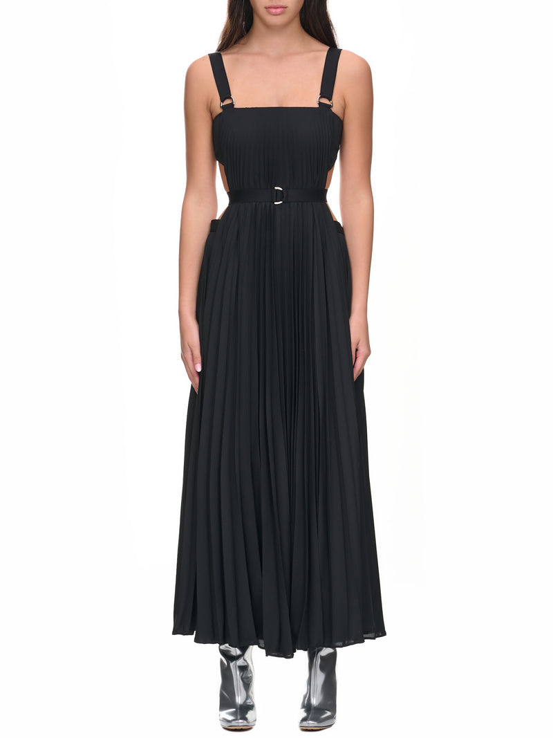 Pleated Dress (DR3996-BLACK)