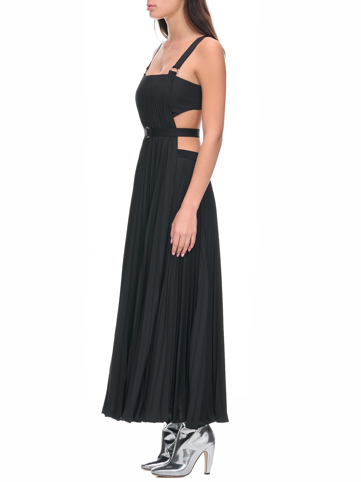 Pleated Dress (DR3996-BLACK)