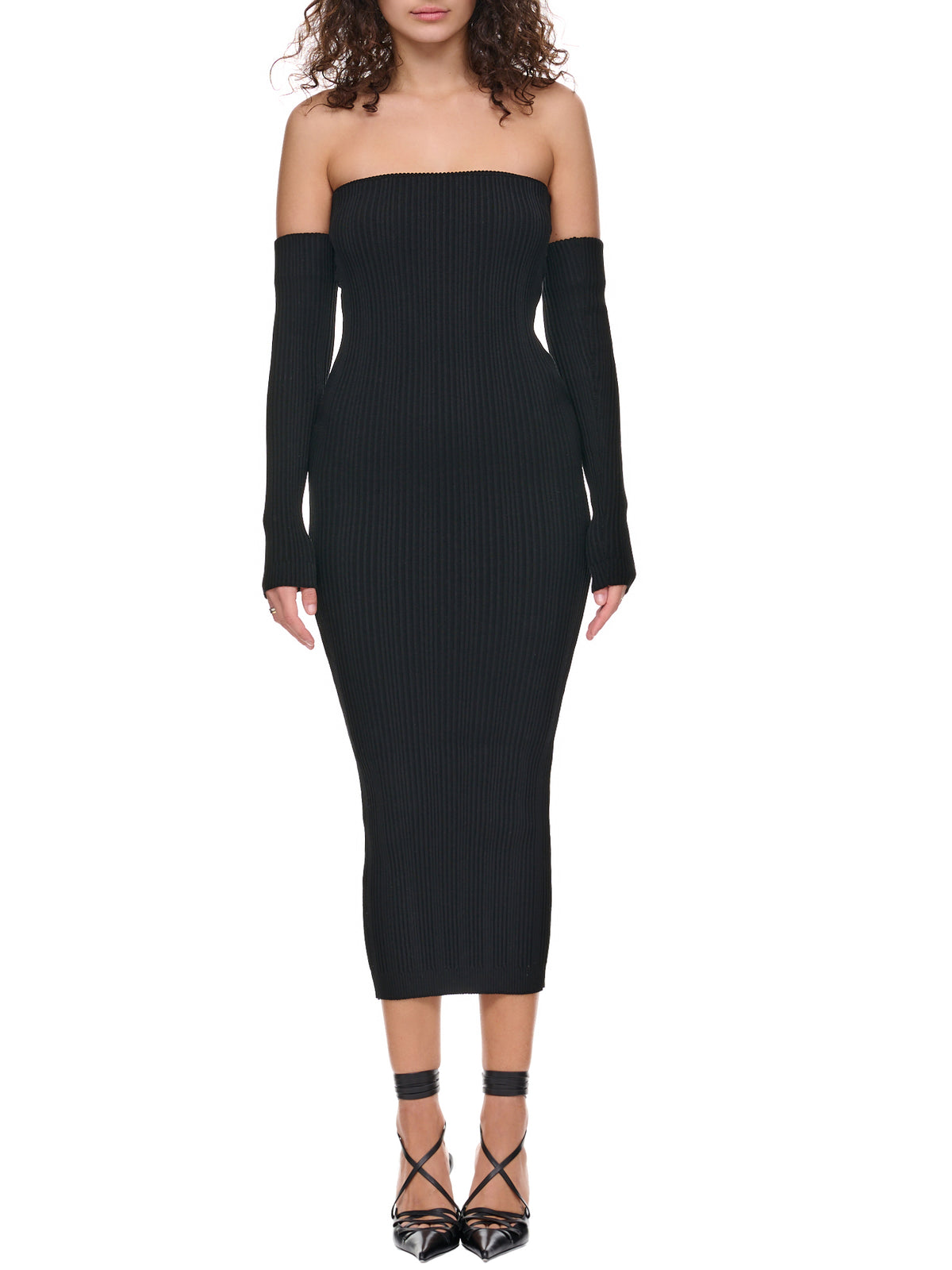 Knit Tube Dress (DR90-1-K-BLACK)