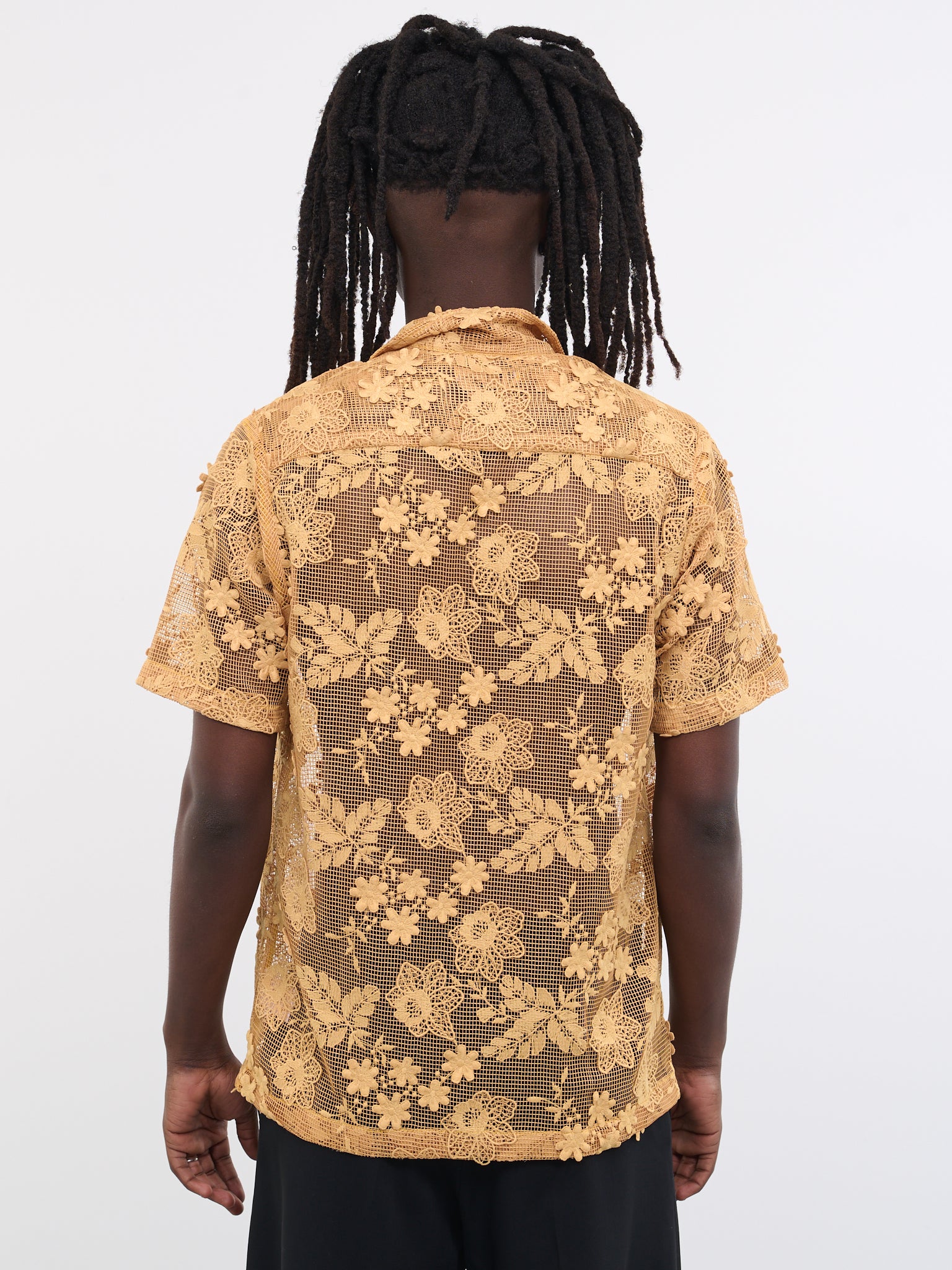 Duane Tulle Shirt (DUANE-M22W692-OCHRE-FLORAL)