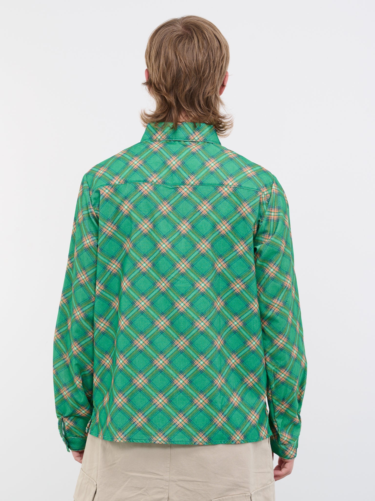 Plaid Shirt (ERL06B007-GREEN-PLAID)