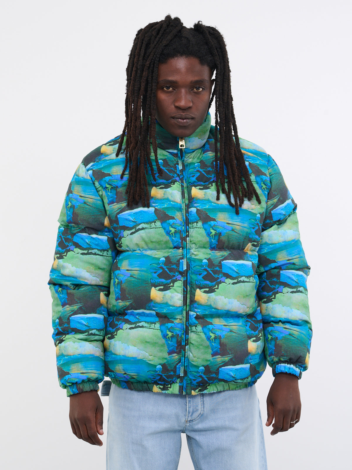 Sunset Puffer Jacket (ERL06C002-GREEN-SUNSET)