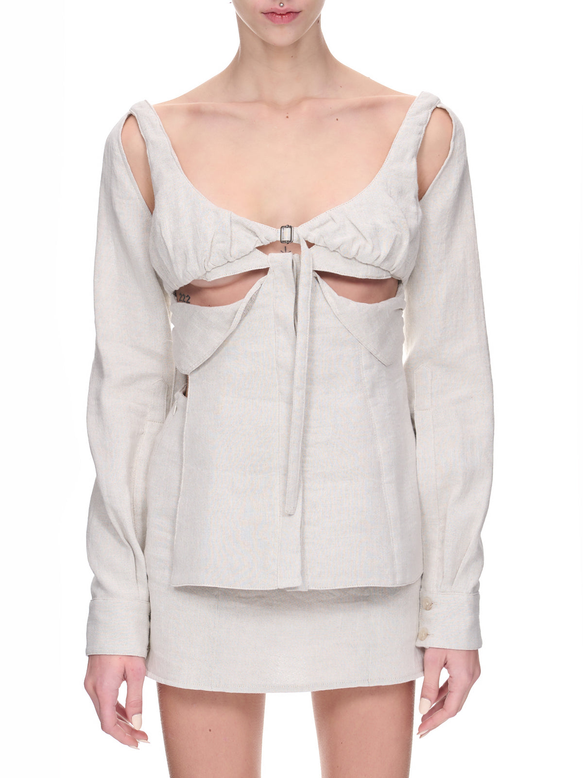 Cut-Out Chemise (EV020-Y002-SLATE)