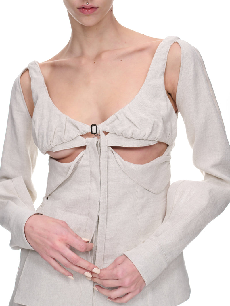 Cut-Out Chemise (EV020-Y002-SLATE)