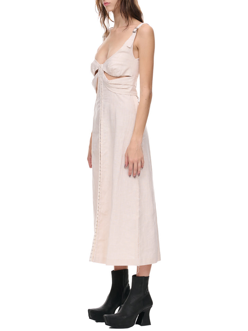 Cut-Out Dress (EV2-2012-ECRU)