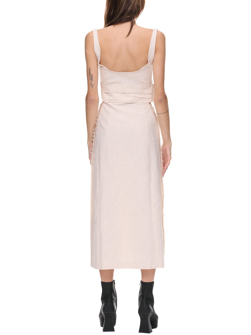 Cut-Out Dress (EV2-2012-ECRU)