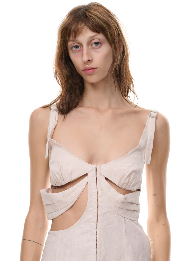 Cut-Out Dress (EV2-2012-ECRU)