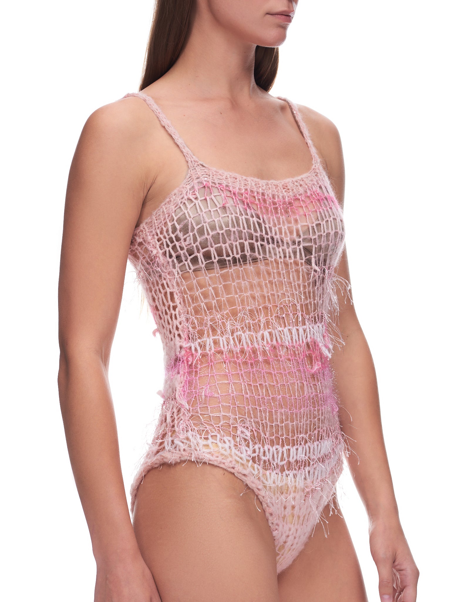 Mohair Knit Leotard (F2239-PINK)