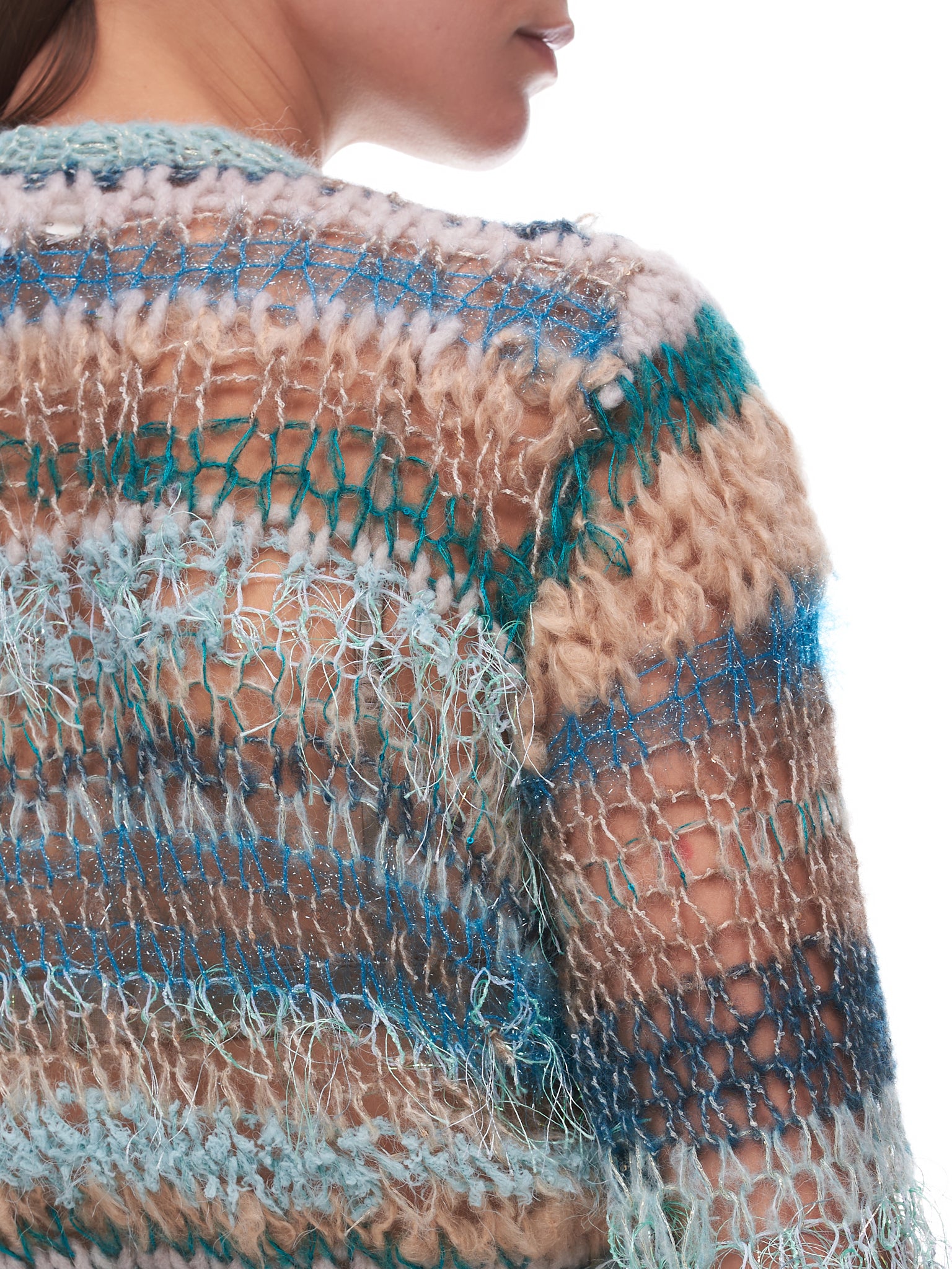Mohair Knit Wrap Sweater (F2261-SEA-FOAM)